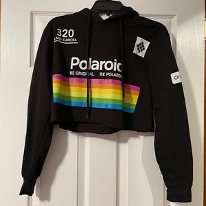 Small Polaroid Cropped Hoodie